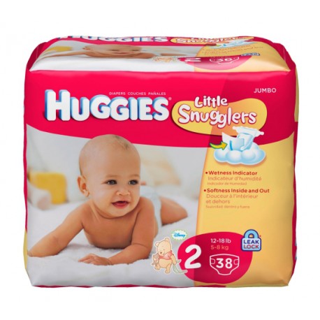 Huggies Jumbo Little Snugglers 2 - 4/38's