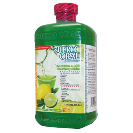 Suero Oral Lemon-Lime, 1 lt. - (Case of 8)