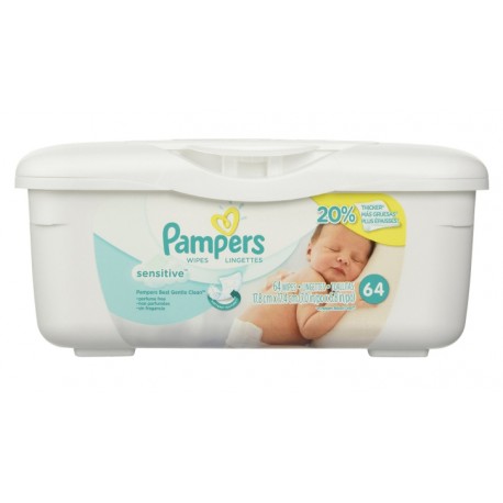 Pampers Wipes Sensitive - 64ct