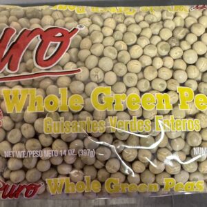 PURO WHOLE GREEN PEAS 14 oz (pack 1)